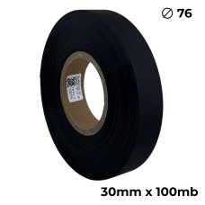 Poliuretano de doble cara negro mate 30mm x 100m premium