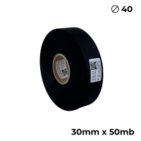 Poliuretano doble cara negro mate 30mm x 50m premium