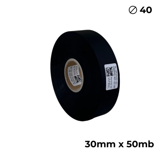Poliuretano doble cara negro mate 30mm x 50m premium