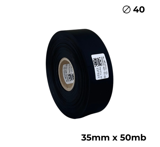 Poliuretano doble cara negro mate 35mm x 50m premium