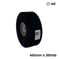 Poliuretano de doble cara negro mate 40mm x 50m premium