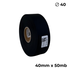 Poliuretano de doble cara negro mate 40mm x 50m premium