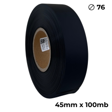 Poliuretano de doble cara negro mate 45mm x 100m premium