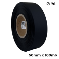 Poliuretano doble cara negro mate 50mm x 100m premium