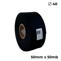 Poliuretano doble cara negro mate 50mm x 50m premium