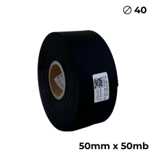 Poliuretano doble cara negro mate 50mm x 50m premium