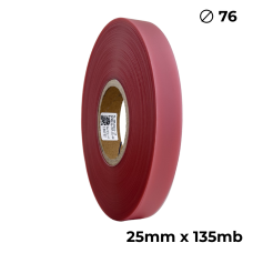 Poliuretano doble cara transparente rosa 25mm x 135m premium