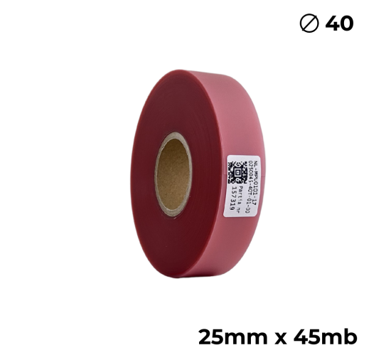 Poliuretano doble cara transparente rosa 25mm x 45m premium