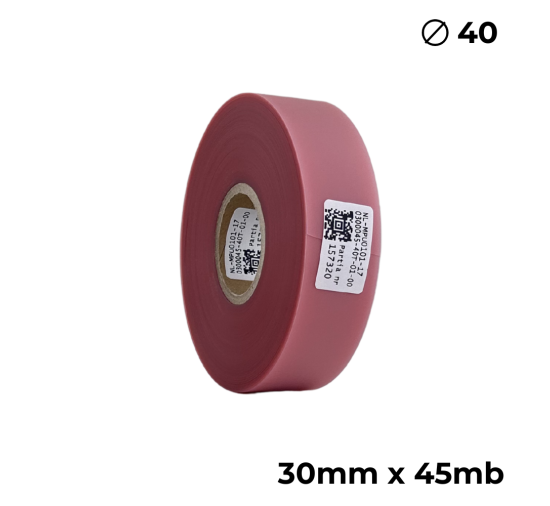 Poliuretano doble cara transparente rosa 30mm x 45m premium