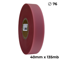 Poliuretano doble cara transparente rosa 40mm x 135m premium