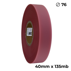 Poliuretano doble cara transparente rosa 40mm x 135m premium