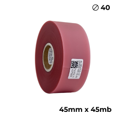 Poliuretano doble cara transparente rosa 45mm x 45m premium