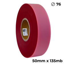 Poliuretano doble cara transparente rosa 50mm x 135m premium
