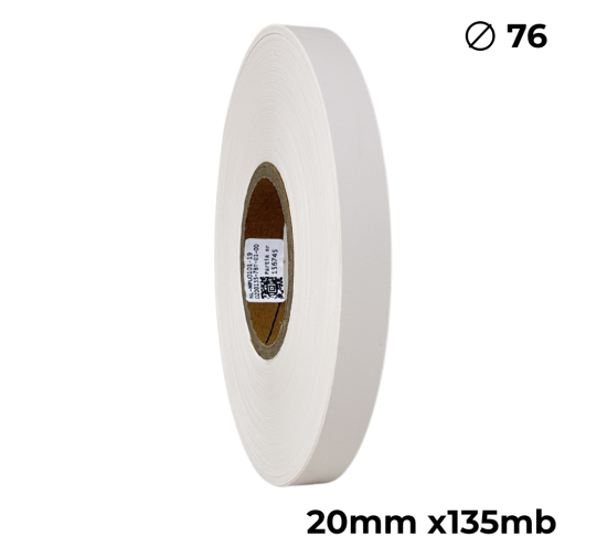 Poliuretano doble cara crema 20mm x 135m premium
