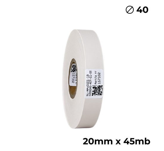 Poliuretano doble cara crema 20mm x 45m premium