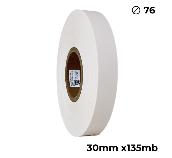 Poliuretano doble cara color crema 30mm x 135m premium