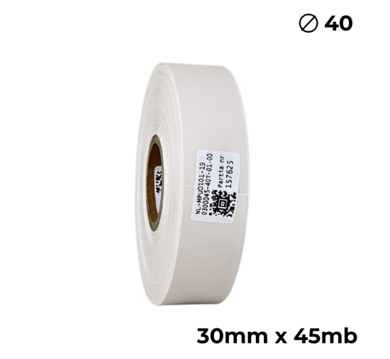Poliuretano doble cara color crema 30mm x 45m premium