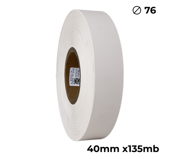 Poliuretano doble cara color crema 40mm x 135m premium
