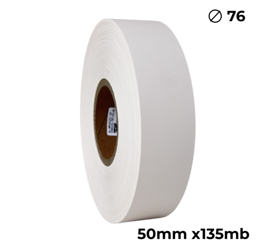 Poliuretano doble cara crema 50mm x 135m premium