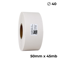 Poliuretano doble cara color crema 50mm x 45m premium