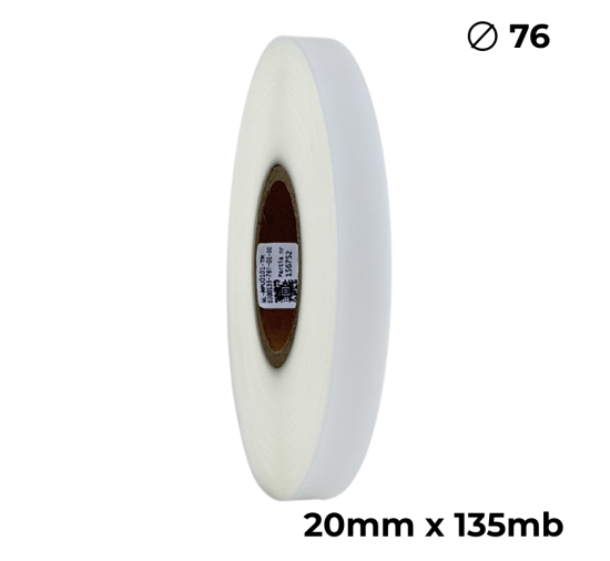 Poliuretano doble cara transparente mate 20mm x 135m premium
