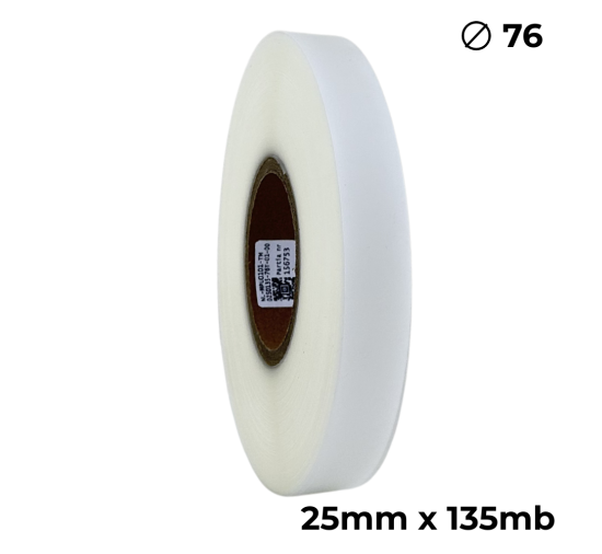 Poliuretano doble cara transparente mate 25mm x 135m premium