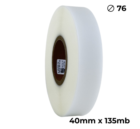 Poliuretano doble cara transparente mate 40mm x 135m premium