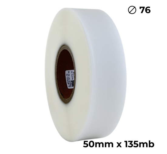Poliuretano doble cara transparente mate 50mm x 135m premium