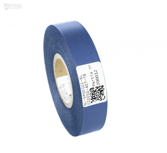 Cinta de satén azul premium 20 mm x 50 m