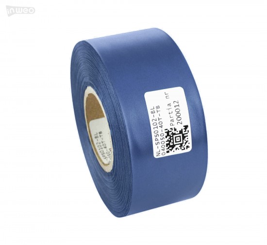 Cinta de satén azul premium 40 mm x 50 m Cinta de satén azul premium 40 mm x 50 m