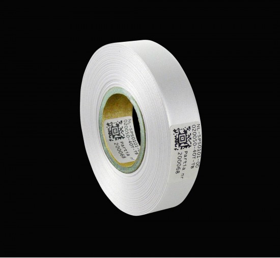 Cinta de satén blanco premium 20 mm x 50 m