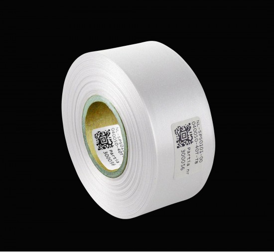 Cinta de satén blanca premium 40 mm x 50 m