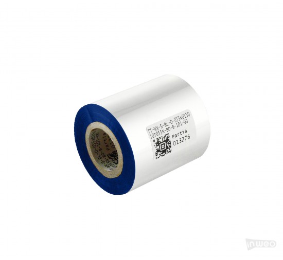 Cinta de transferencia térmica azul de cera 55 mm x 150 m OUT