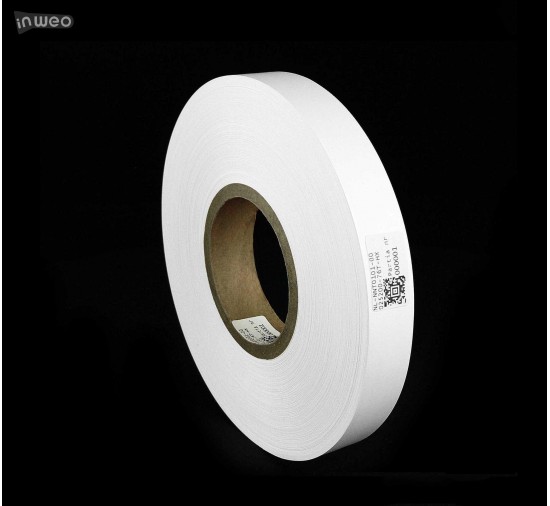 Cinta de nylon blanca por ambos lados PREMIUM OekoTex 25 mm x 200 m