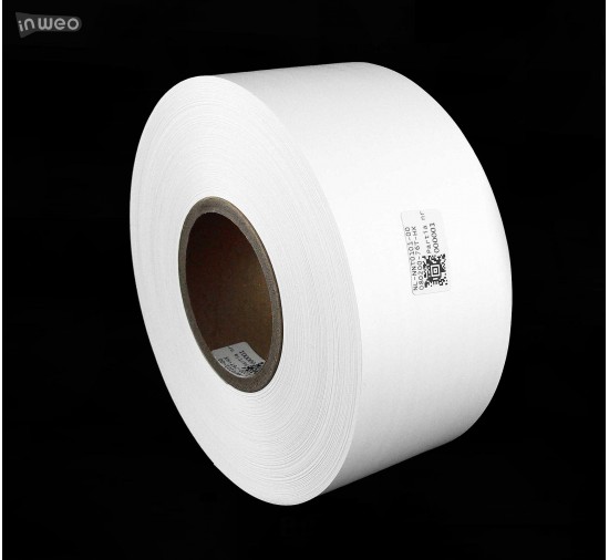 Cinta de nylon blanca por ambas caras PREMIUM OekoTex 80 mm x 200 m