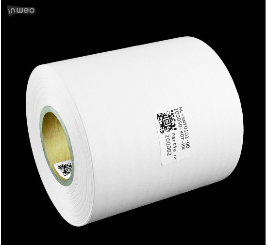 Cinta de nylon blanca por ambos lados PREMIUM OekoTex 100 mm x 50 m Cinta de nylon blanca por ambos lados PREMIUM OekoTex 100 mm x 50 m