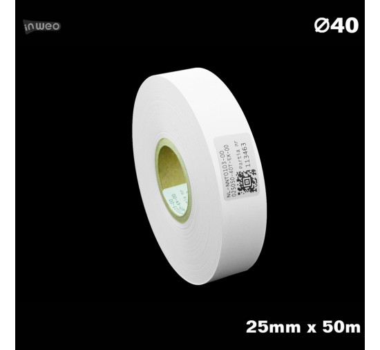 Nylon - cinta de soporte blanca PREMIUM 25 mm x 50 m