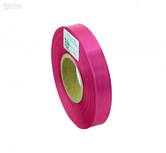 Cinta de satén premium rosa oscuro 15 mm x 50 m