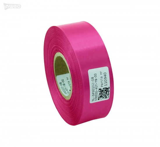 Cinta de satén premium rosa oscuro 30 mm x 50 m