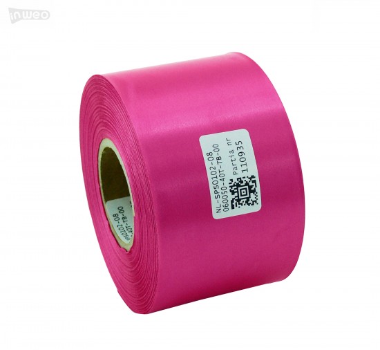 Cinta de satén premium rosa oscuro 60 mm x 50 m
