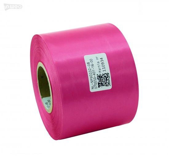 Cinta de satén premium rosa oscuro 70 mm x 50 m