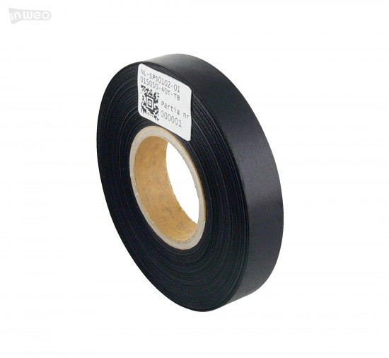 Cinta de satén negra premium 15 mm x 50 m