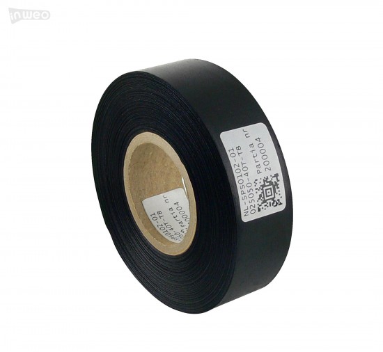 Cinta de satén negra premium 25 mm x 50 m