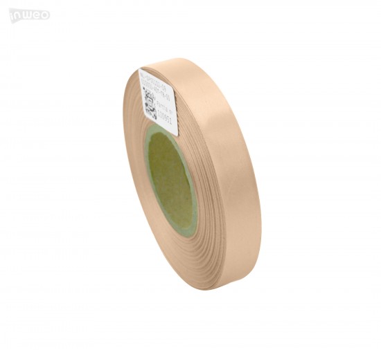 Cinta de satén premium color rosa en polvo 15 mm x 50 m