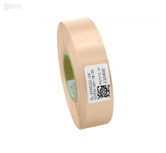 Cinta de satín premium en polvo rosa 25 mm x 50 m