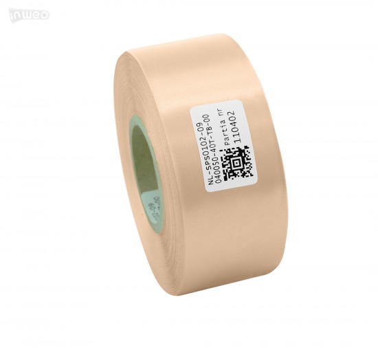 Cinta de satén premium color rosa en polvo 40 mm x 50 m