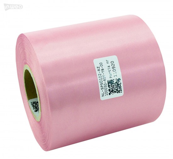 Cinta de satén rosa premium 100 mm x 50 m