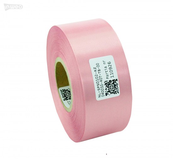 Cinta de satén rosa premium 40 mm x 50 m