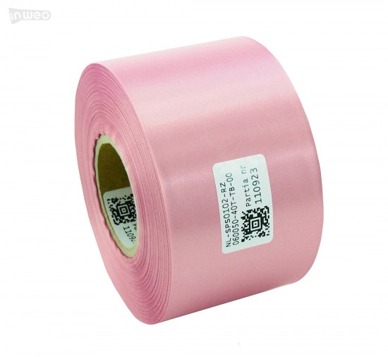 Cinta de satén rosa premium 60 mm x 50 m
