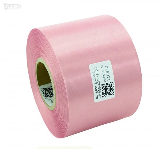 Cinta de satén rosa premium 70 mm x 50 m